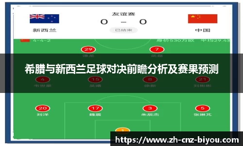 希腊与新西兰足球对决前瞻分析及赛果预测